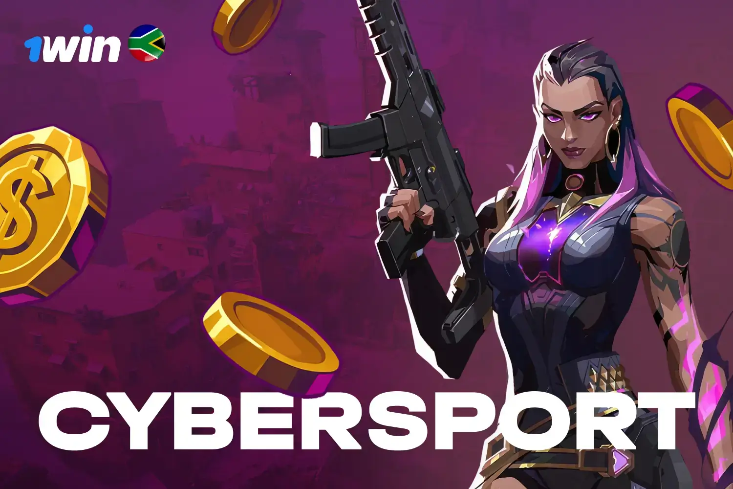 Cybersport betting section on 1win featuring Dota 2 and Counter-Strike markets